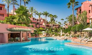 High quality renovated garden apartment with open sea views for sale, frontline beach between Marbella and Estepona 783433 