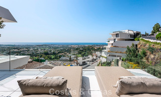 Sophisticated apartment with panoramic sea views for sale in a gated boutique complex in the hills of Marbella - Benahavis 783465 