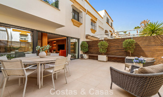 Luxuriously renovated Mediterranean-style townhouse for sale on the beachside of Marbella's Golden Mile 782820 