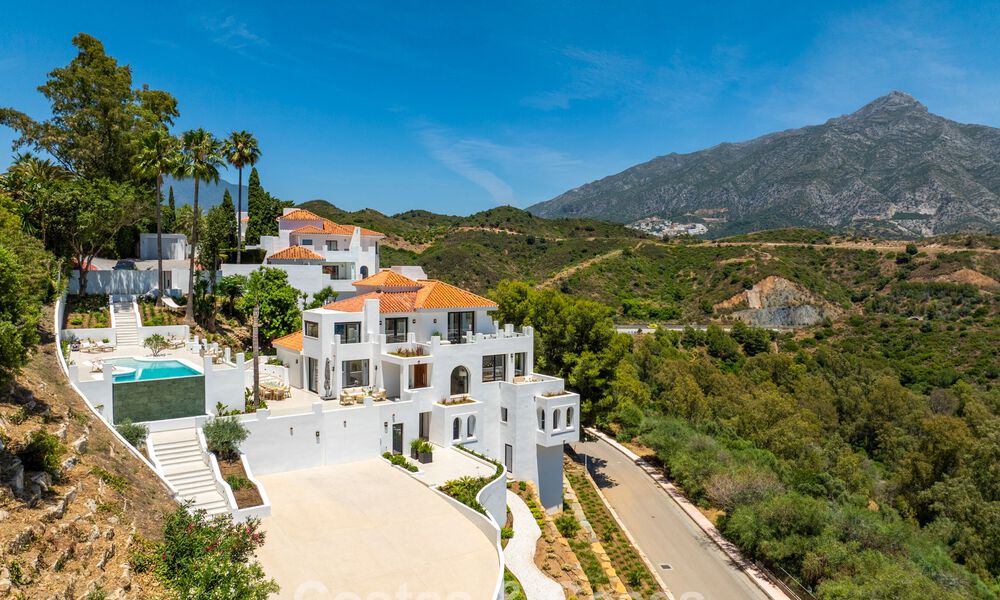 Luxurious contemporanean Mediterranean villa for sale in the hills of Nueva Andalucia, Marbella 783224