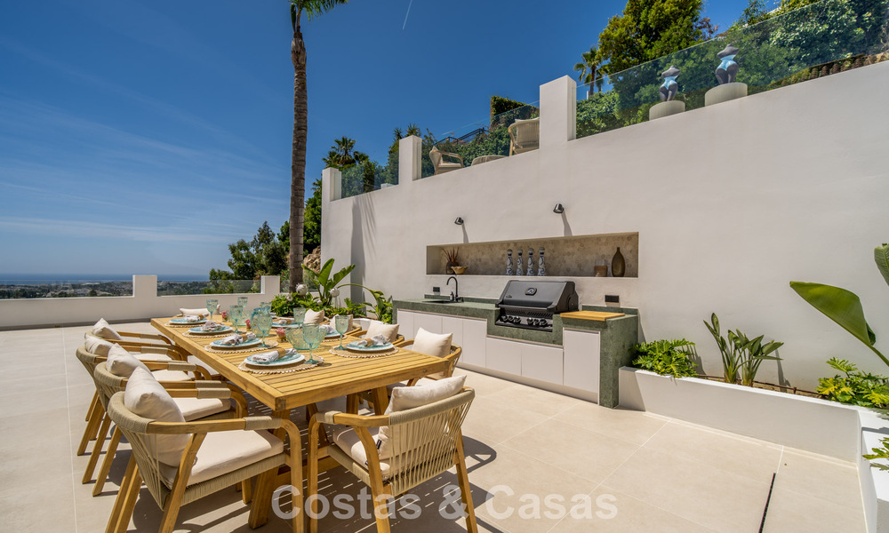 Luxurious contemporanean Mediterranean villa for sale in the hills of Nueva Andalucia, Marbella 783230