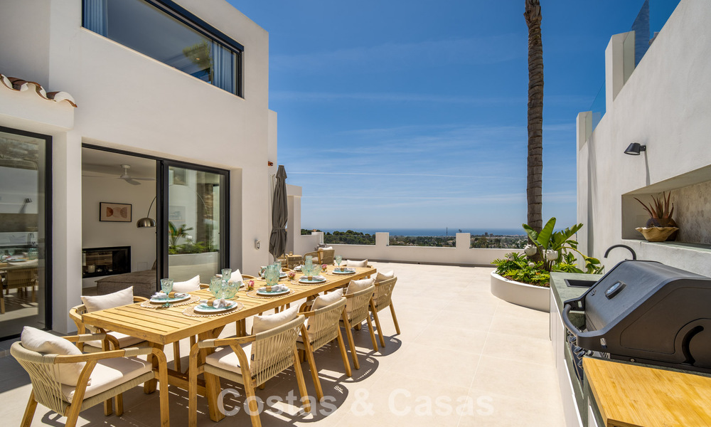 Luxurious contemporanean Mediterranean villa for sale in the hills of Nueva Andalucia, Marbella 783233