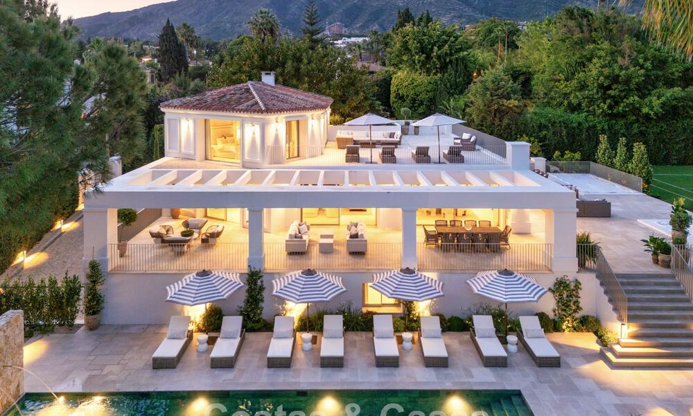 Impressive luxury villa with grass tennis court for sale close to all amenities on Marbella's renowned Golden Mile 782729