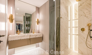High-quality, modernized luxury beachfront apartment with stunning sea views, private garden and pool, Marbella - Estepona 782659 