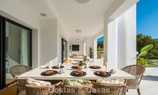 Frontline golf villa in a modern Mediterranean style for sale in Elviria, east of Marbella center 783007 