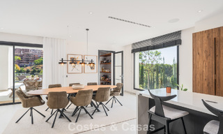 Frontline golf villa in a modern Mediterranean style for sale in Elviria, east of Marbella center 783018 