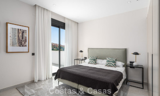 Frontline golf villa in a modern Mediterranean style for sale in Elviria, east of Marbella center 783022 