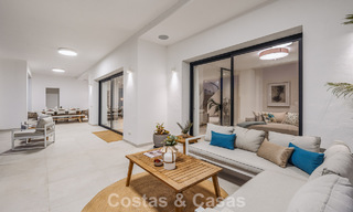 Frontline golf villa in a modern Mediterranean style for sale in Elviria, east of Marbella center 783031 