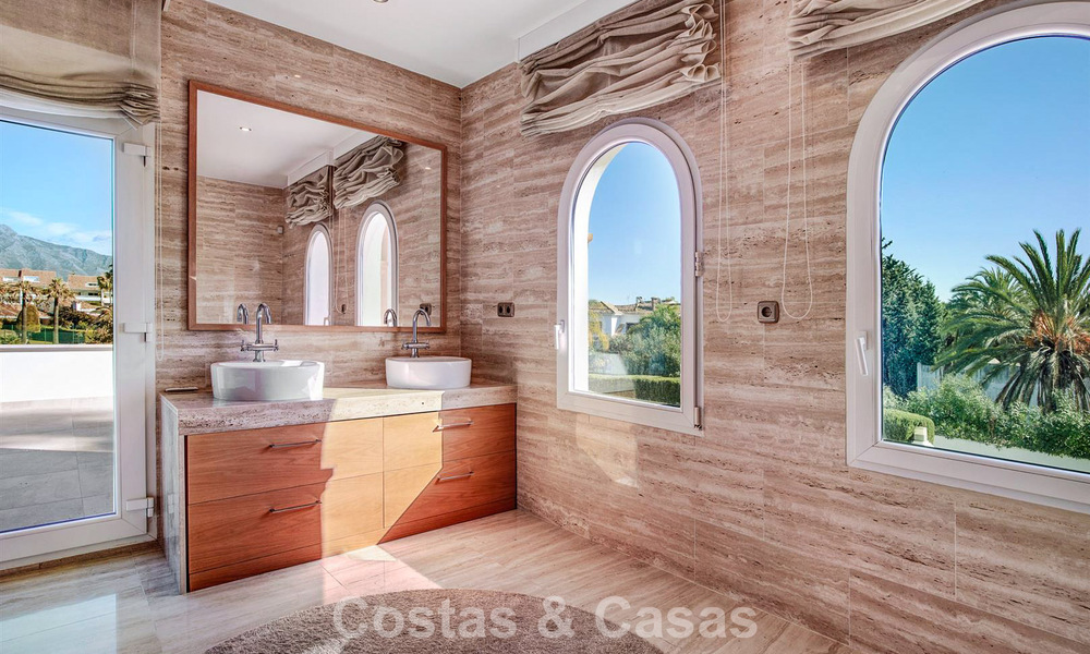 Luxury Mediterranean-style villa for sale within walking distance of the beach and amenities in Guadalmina Baja, Marbella 783079