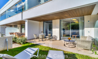 Two-bedroom ground floor apartment for sale just steps from the beach in Elviria, Marbella 783647 