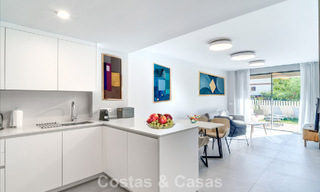 Two-bedroom ground floor apartment for sale just steps from the beach in Elviria, Marbella 783651 