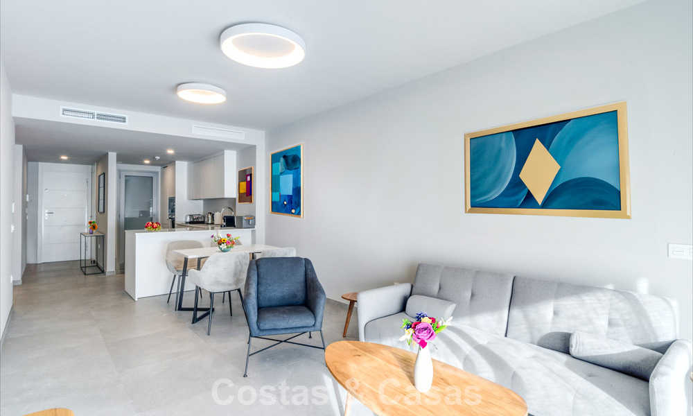 Two-bedroom ground floor apartment for sale just steps from the beach in Elviria, Marbella 783653
