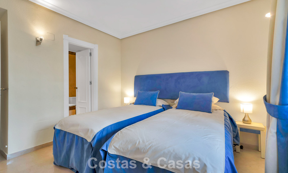 Ground floor apartment for sale in a frontline beach complex on the New Golden Mile, Marbella - Estepona 783680