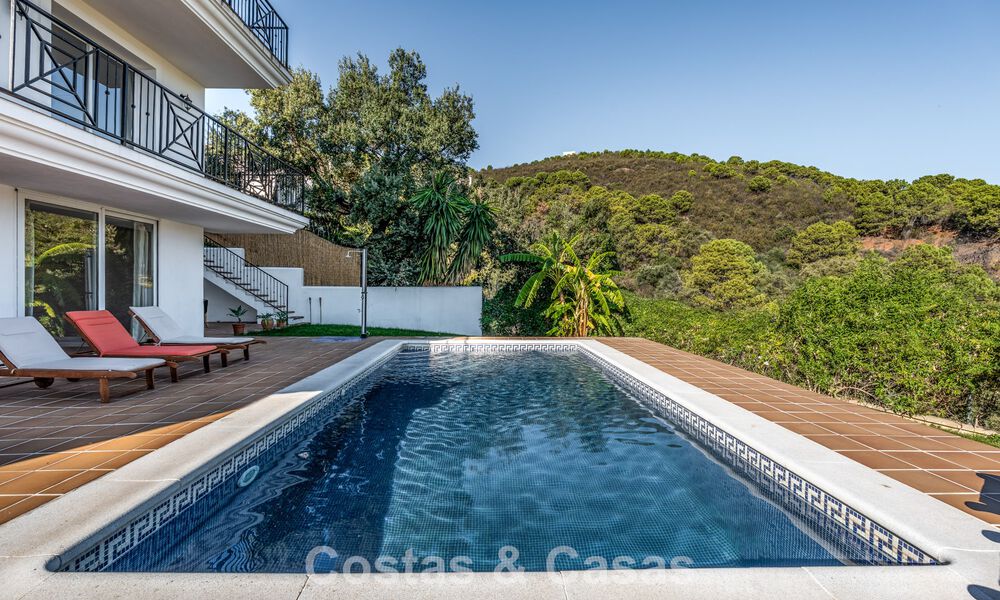 Spacious family villa with private pool and panoramic views, nestled in the hills of Estepona 783710