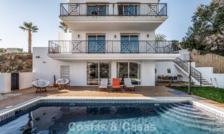 Spacious family villa with private pool and panoramic views, nestled in the hills of Estepona 783721 