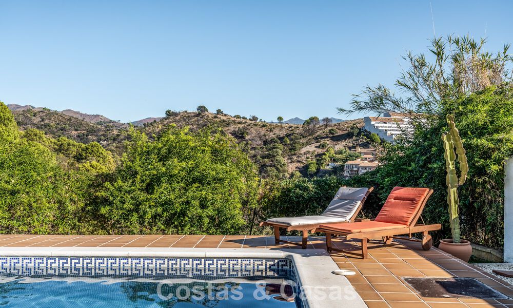 Spacious family villa with private pool and panoramic views, nestled in the hills of Estepona 783737