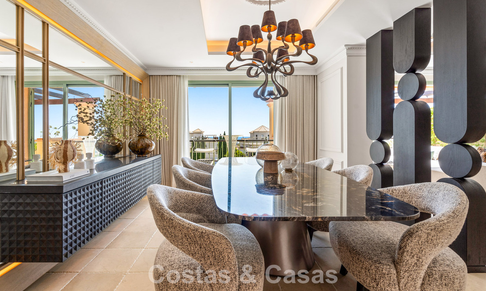 Ultra-luxurious duplex penthouse with award-winning interior for sale at Los Flamingos Golf Resort in Marbella - Benahavis 782833