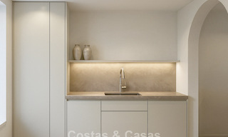 Modernly renovated apartment with stunning sea views for sale just steps from the beach on Marbella's Golden Mile 783795 