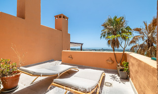 Opportunity! 3-bedroom luxury penthouse with panoramic sea views for sale in Nueva Andalucia's Golf Valley, Marbella 783344 