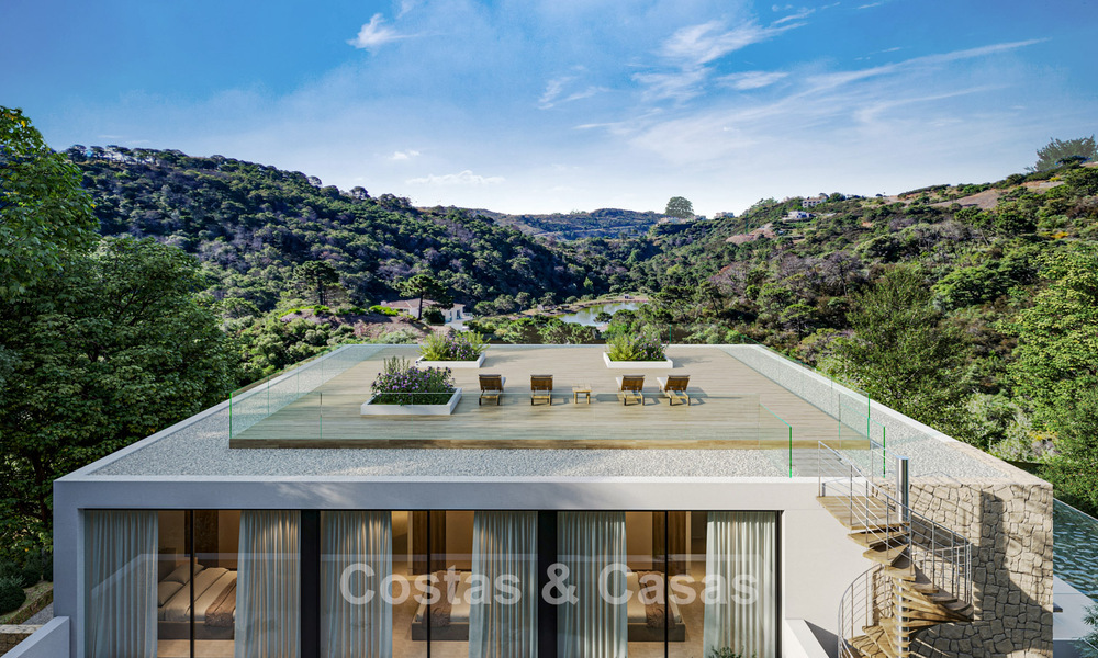 Off-plan new-build villa with cutting-edge architecture for sale in the hills of Marbella - Benahavis 783397