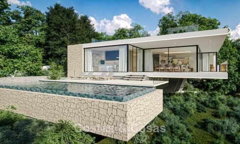 Off-plan new-build villa with cutting-edge architecture for sale in the hills of Marbella - Benahavis 783398