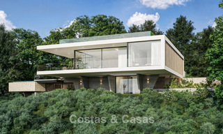Off-plan new-build villa with cutting-edge architecture for sale in the hills of Marbella - Benahavis 783399 