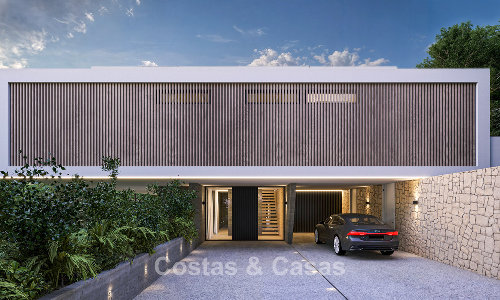 Off-plan new-build villa with cutting-edge architecture for sale in the hills of Marbella - Benahavis 783402