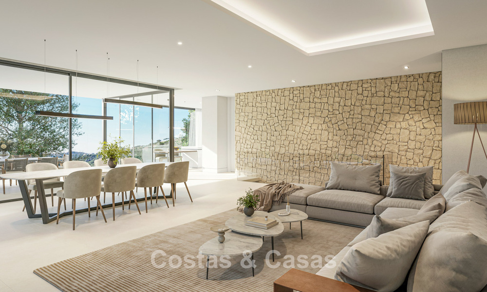Off-plan new-build villa with cutting-edge architecture for sale in the hills of Marbella - Benahavis 783403