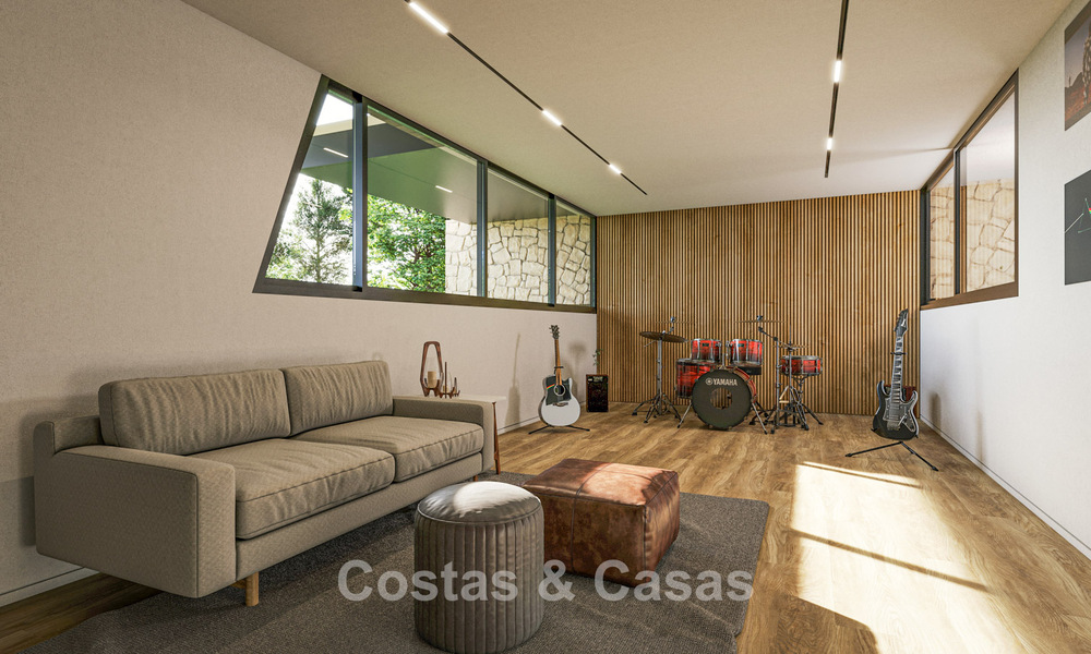 Off-plan new-build villa with cutting-edge architecture for sale in the hills of Marbella - Benahavis 783408