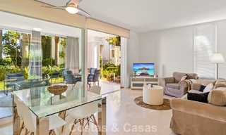Move-in ready, 2-bedroom garden apartment for sale in an exclusive complex near a large blue lagoon on the Costa del Sol 783990 