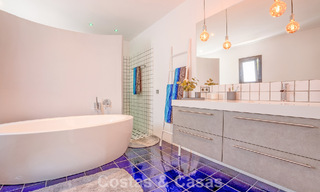 Move-in ready, single-level luxury villa for sale frontline golf in a leading resort in Mijas, Costa del Sol 783934 