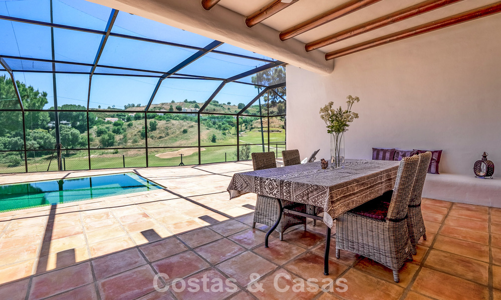 Move-in ready, single-level luxury villa for sale frontline golf in a leading resort in Mijas, Costa del Sol 783953