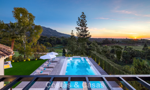 Luxurious, modern Mediterranean villa for sale, frontline Aloha Golf in Nueva Andalucia's Valley, Marbella 784078