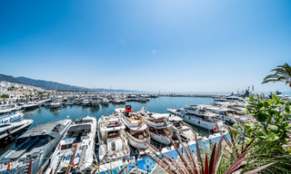 Spacious duplex apartment for sale with stunning views, frontline marina in Puerto Banus, Marbella 784185 