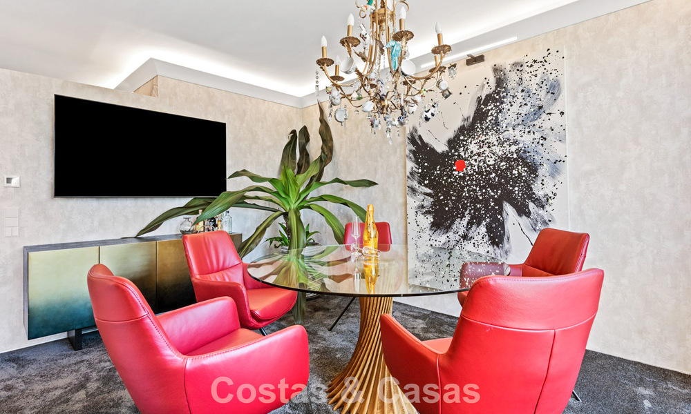 Modernized luxury apartment with panoramic sea views for sale in a golf resort in Marbella - Benahavis 784849