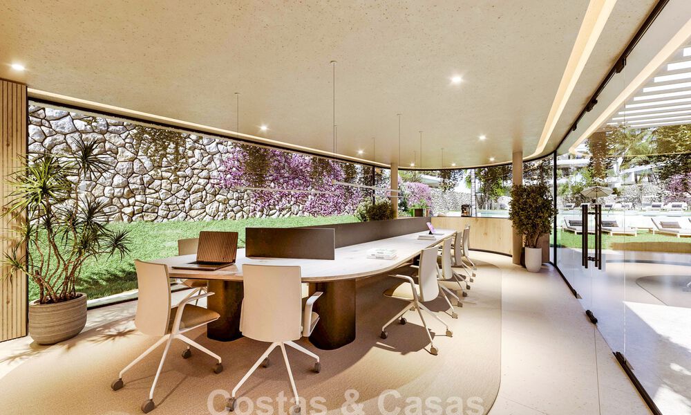 Innovative off-plan apartments for sale within walking distance of amenities and the beach in Estepona, Costa de Sol 784909