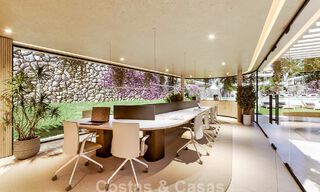 Innovative off-plan apartments for sale within walking distance of amenities and the beach in Estepona, Costa de Sol 784909 