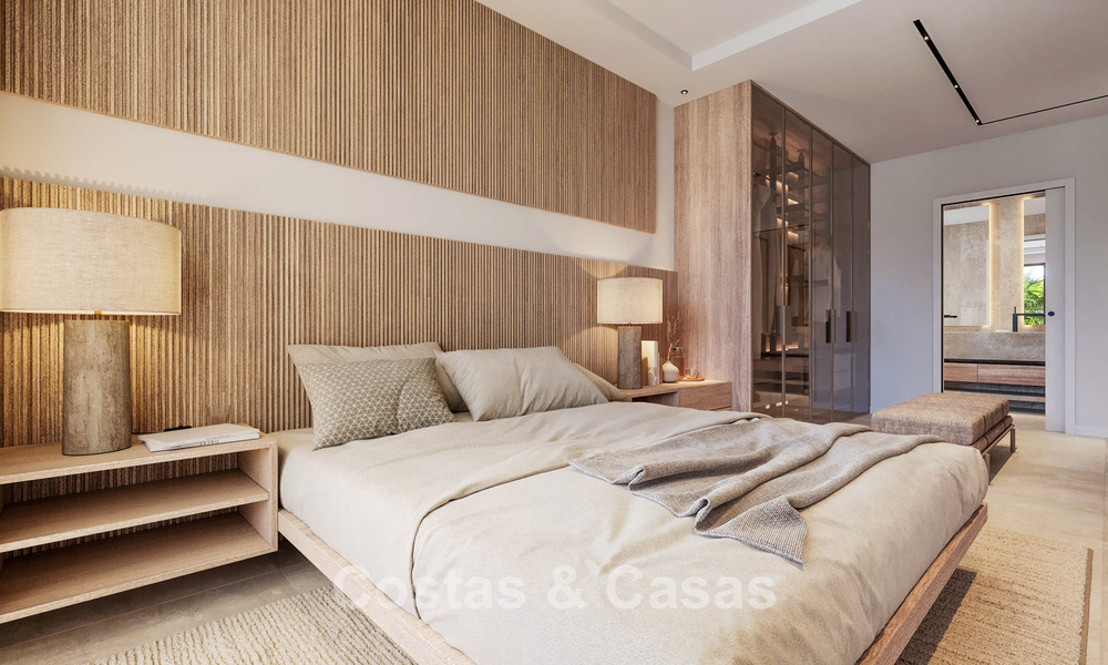 Innovative off-plan apartments for sale within walking distance of amenities and the beach in Estepona, Costa de Sol 784911