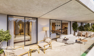 Innovative off-plan apartments for sale within walking distance of amenities and the beach in Estepona, Costa de Sol 784914 