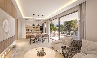 Innovative off-plan apartments for sale within walking distance of amenities and the beach in Estepona, Costa de Sol 784916 
