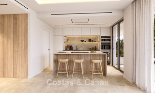 Innovative off-plan apartments for sale within walking distance of amenities and the beach in Estepona, Costa de Sol 784918 