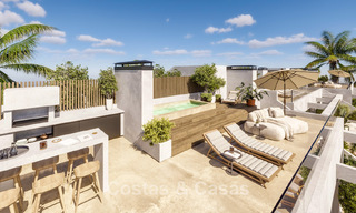 Innovative off-plan apartments for sale within walking distance of amenities and the beach in Estepona, Costa de Sol 784919 