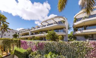 Innovative off-plan apartments for sale within walking distance of amenities and the beach in Estepona, Costa de Sol 784923 