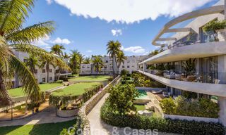 Innovative off-plan apartments for sale within walking distance of amenities and the beach in Estepona, Costa de Sol 784924 