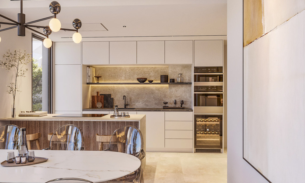 Innovative off-plan apartments for sale within walking distance of amenities and the beach in Estepona, Costa de Sol 784931