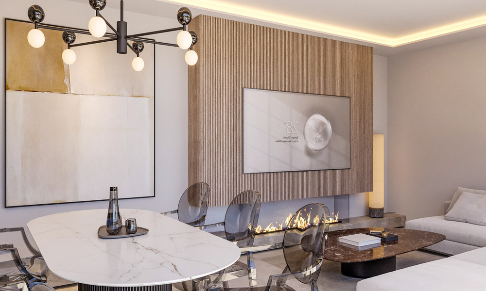 Innovative off-plan apartments for sale within walking distance of amenities and the beach in Estepona, Costa de Sol 784934