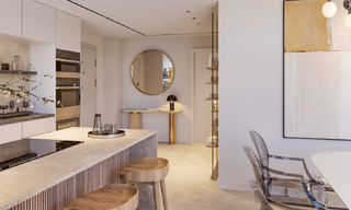 Innovative off-plan apartments for sale within walking distance of amenities and the beach in Estepona, Costa de Sol 784935 