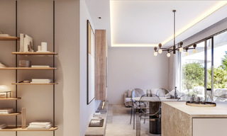 Innovative off-plan apartments for sale within walking distance of amenities and the beach in Estepona, Costa de Sol 784938 