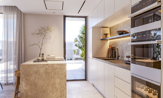 Innovative off-plan apartments for sale within walking distance of amenities and the beach in Estepona, Costa de Sol 784940 