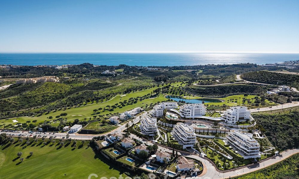 Pre-launch! Stylish apartments with panoramic sea views for sale, frontline golf in Mijas Costa, Costa del Sol 784982